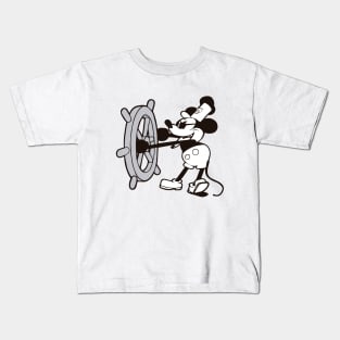 Evil Steamboat Willie Kids T-Shirt